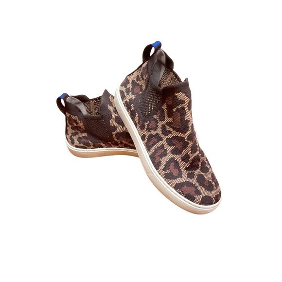 ROTHY"S The Chelsea Wildcat Limited Edition Knit Sneaker Boot Size 7 - Picture 8 of 11